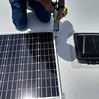 Solar Panel and Solar Controller: OTG-Off the grid, with Surveyor Go Anywhere! May Show Optional Features. Features and Options Subject to Change Without Notice.