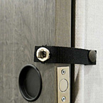 Attention to every detail, even our Pocket Doors with easy to use Grommet strap May Show Optional Features. Features and Options Subject to Change Without Notice.