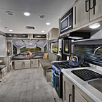 Shamrock  Hybrid Travel Trailer Interior (233S Shown) May Show Optional Features. Features and Options Subject to Change Without Notice.