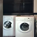 Optional side-by-side washer
and dryer installation May Show Optional Features. Features and Options Subject to Change Without Notice.