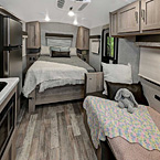 Back to Front (19FDS Showing Murphy Bed as Bed) May Show Optional Features. Features and Options Subject to Change Without Notice.