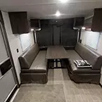 Cargo Area with Dinette Set Up May Show Optional Features. Features and Options Subject to Change Without Notice.