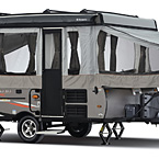 Flagstaff MAC Tent Camper Exterior (Open) May Show Optional Features. Features and Options Subject to Change Without Notice.