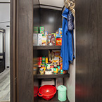 Walk in pantry in select models - no reason to go hungry, Glamping at its best! May Show Optional Features. Features and Options Subject to Change Without Notice.