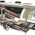 Riverstone Luxury Fifth Wheel Construction May Show Optional Features. Features and Options Subject to Change Without Notice.