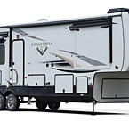 Cedar Creek Champagne Fifth Wheel May Show Optional Features. Features and Options Subject to Change Without Notice.