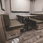 Booth Dinette May Show Optional Features. Features and Options Subject to Change Without Notice.