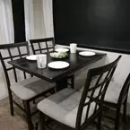 Dinette table May Show Optional Features. Features and Options Subject to Change Without Notice.