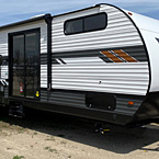 Wildwood 36VBDS Front Door Side 3/4 View May Show Optional Features. Features and Options Subject to Change Without Notice.