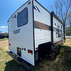 Wildwood X-Lite 19DBXL Rear 3/4 Door Side View May Show Optional Features. Features and Options Subject to Change Without Notice.