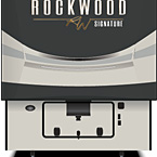2022 Rockwood Signature Fifth Wheel Exterior Front (Laminated Champagne Fiberglass) May Show Optional Features. Features and Options Subject to Change Without Notice.