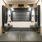 Living room seating converted to bunk May Show Optional Features. Features and Options Subject to Change Without Notice.