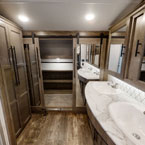 Full bathroom with dual sink vanity May Show Optional Features. Features and Options Subject to Change Without Notice.