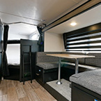 Dinette Plus Bunks May Show Optional Features. Features and Options Subject to Change Without Notice.