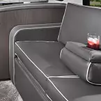 Comfortable sofa with drink tray converts to a convenient sleeping area May Show Optional Features. Features and Options Subject to Change Without Notice.