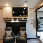 Storage, television, and seating May Show Optional Features. Features and Options Subject to Change Without Notice.