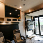  	Storage, television, and seating May Show Optional Features. Features and Options Subject to Change Without Notice.