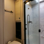 Upper deck bathroom view May Show Optional Features. Features and Options Subject to Change Without Notice.