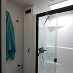 Front Bathroom Shower May Show Optional Features. Features and Options Subject to Change Without Notice.
