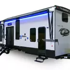 Timberwolf Destination Trailer Exterior May Show Optional Features. Features and Options Subject to Change Without Notice.