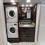 Rear Bathroom with Stackable Washer/Dryer May Show Optional Features. Features and Options Subject to Change Without Notice.