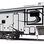 Sandpiper Fifth Wheel Exterior May Show Optional Features. Features and Options Subject to Change Without Notice.