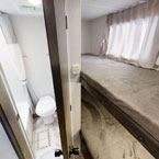 Bunks and bathroom entrance May Show Optional Features. Features and Options Subject to Change Without Notice.