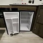 Mini Refrigerator Shown Open with Three Removable Shelves.
 May Show Optional Features. Features and Options Subject to Change Without Notice.