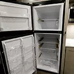 Refrigerator Shown Open with One Shelf in the Freezer, Three Shelves in the Refrigerator.
 May Show Optional Features. Features and Options Subject to Change Without Notice.