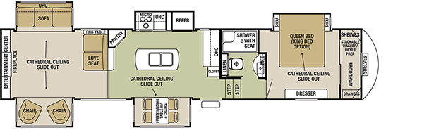 Cedar Creek Silverback Edition 29IK Fifth Wheels / Toy Haulers by ...