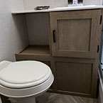 Bathroom Toilet and Vanity May Show Optional Features. Features and Options Subject to Change Without Notice.