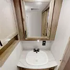 Bathroom Sink and Medicine Cabinet May Show Optional Features. Features and Options Subject to Change Without Notice.