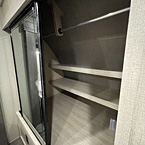 Wardrobe storage with mirrored sliding door
 May Show Optional Features. Features and Options Subject to Change Without Notice.