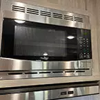 Microwave oven with glass turn-table and stove vent May Show Optional Features. Features and Options Subject to Change Without Notice.
