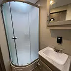 Shower and sink with mirrored medicine cabinet May Show Optional Features. Features and Options Subject to Change Without Notice.