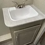 Bathroom sink with storage cabinet May Show Optional Features. Features and Options Subject to Change Without Notice.
