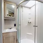 Bathroom vanity and shower May Show Optional Features. Features and Options Subject to Change Without Notice.