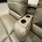 Flip down arm rest / cup holders in jiffy sofa May Show Optional Features. Features and Options Subject to Change Without Notice.