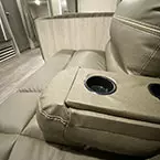 Flip down arm rest /cup holders in jiffy sofa May Show Optional Features. Features and Options Subject to Change Without Notice.