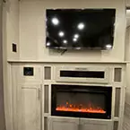 Entertainment center with LED TV, AM/FM/Bluetooth stereo and electric fireplace May Show Optional Features. Features and Options Subject to Change Without Notice.
