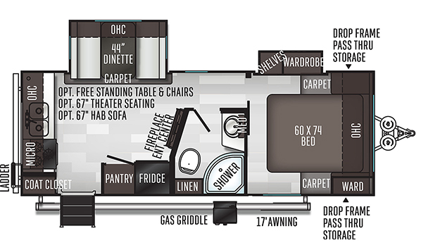 Flagstaff Micro Lite 25FKS - Micro Lite Travel Trailers Travel Trailers ...