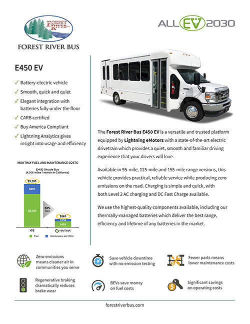 Forest River Bus E450 EV Flyer