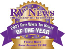 RV News 2021 Fifth Wheel Toy Hauler of the Year - Rogue Armored 351
