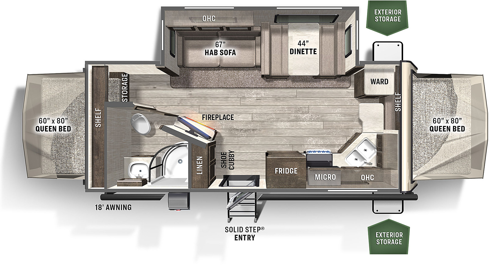 Print Flagstaff Shamrock 23fk Forest River Rv Manufacturer Of