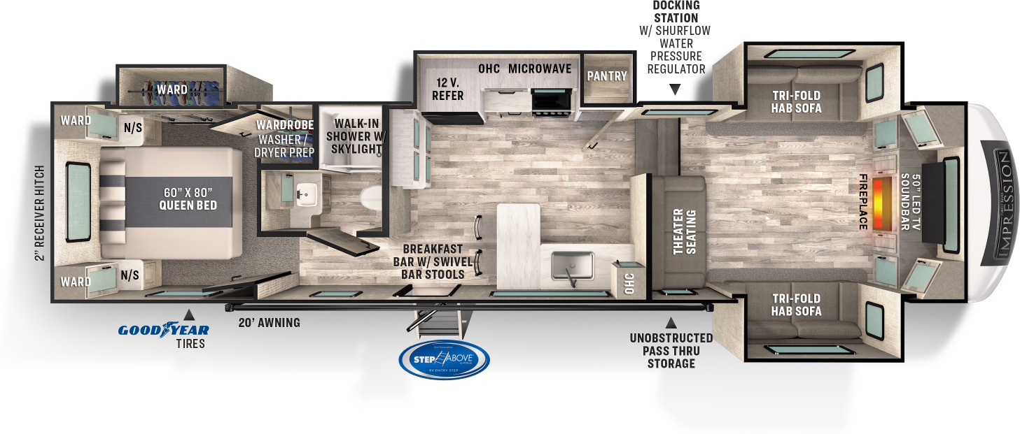 Impression 3fl Forest River Rv Manufacturer Of Travel Trailers Fifth Wheels Tent Campers Motorhomes