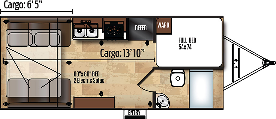 Work And Play 19wcb Forest River Rv Manufacturer Of Travel