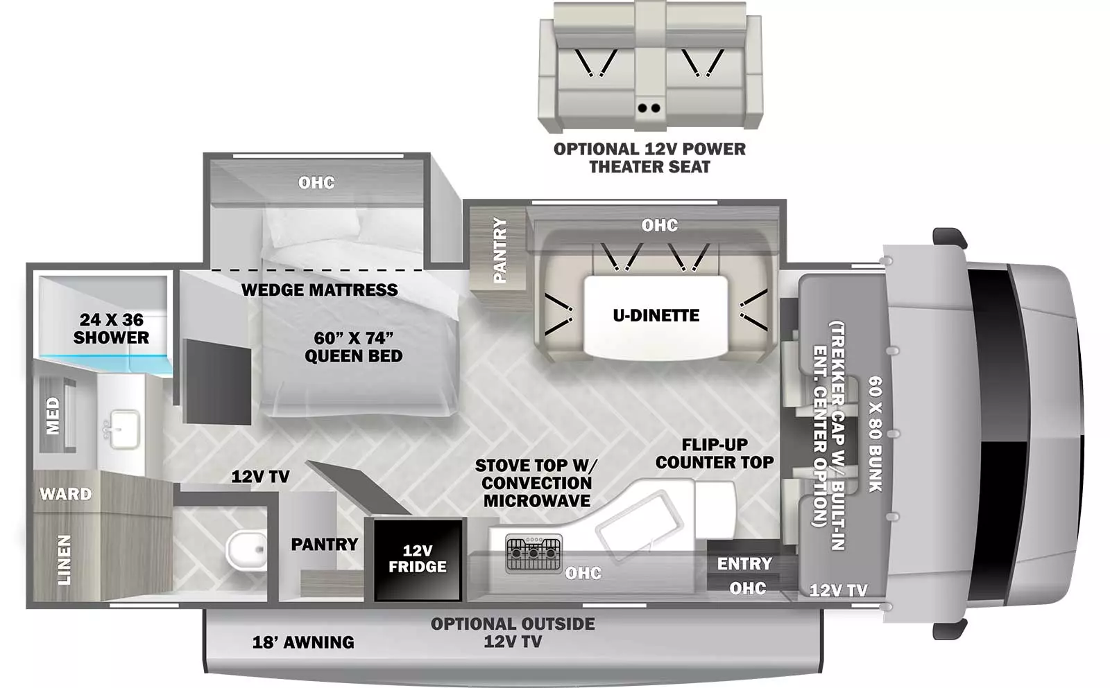 Sunseeker Classic 2440DS Floorplan
