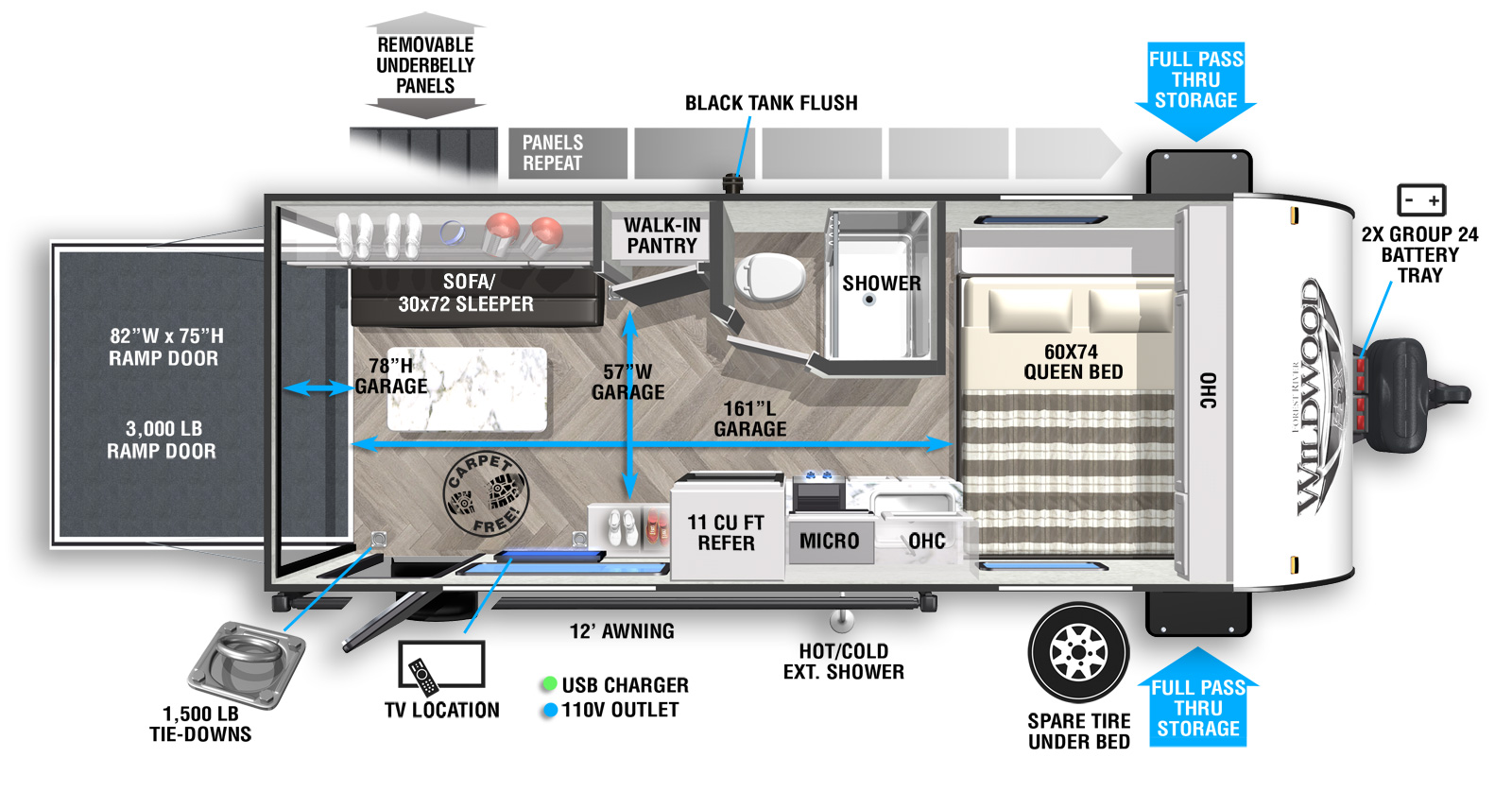 Wildwood Toy Hauler Floor Plans | Wow Blog