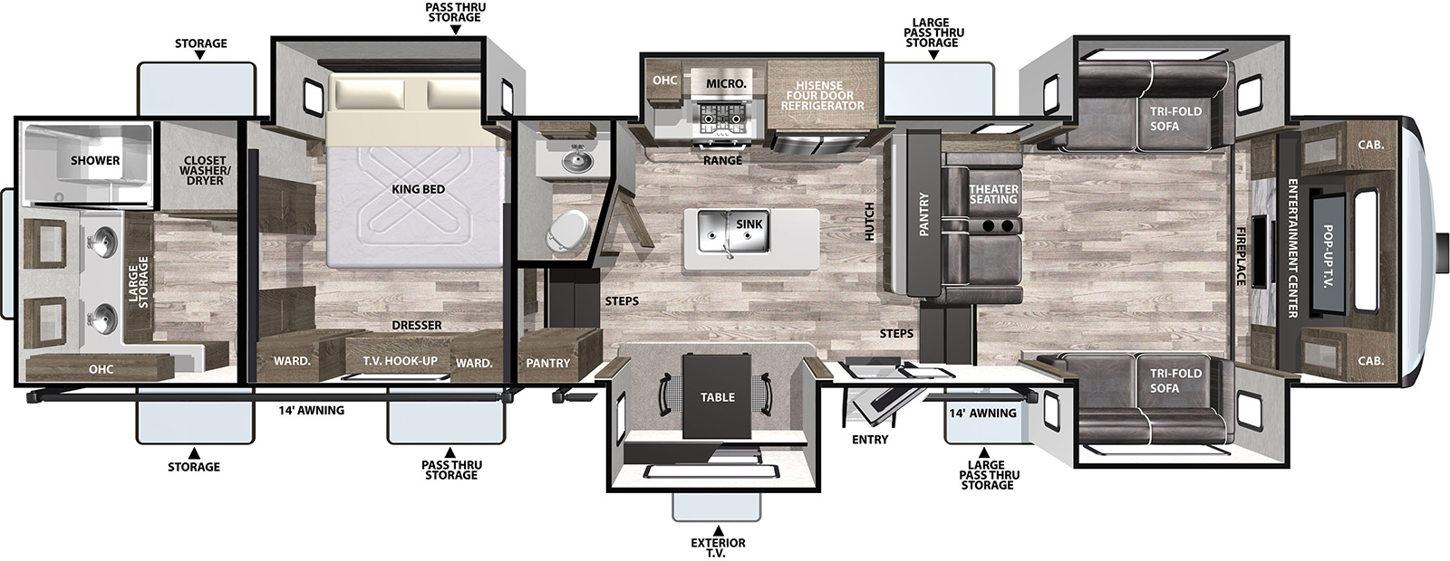 2021 370FLX - DSO Floorplan