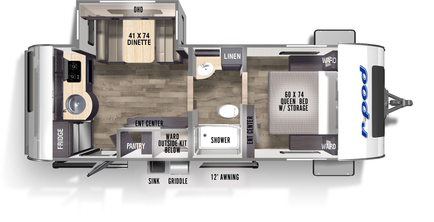 R Pod Campers Floor Plans – Two Birds Home